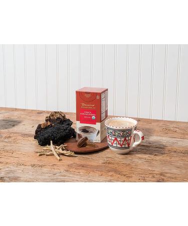 Teeccino Chaga Ashwagandha Tea - Butterscotch Cream - Organic Mushroom Adaptogenic Herbal Tea - 25 Tea Bags, Prebiotic, Caffeine and Gluten Free - Buy Online on GoSupps.com