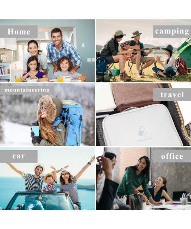 Keraneet 2-Piece Waterproof Medication Bag | Travel Pharmacy Organizer with Air Permeability & Dust Resistance - Gray - Buy Online on GoSupps.com