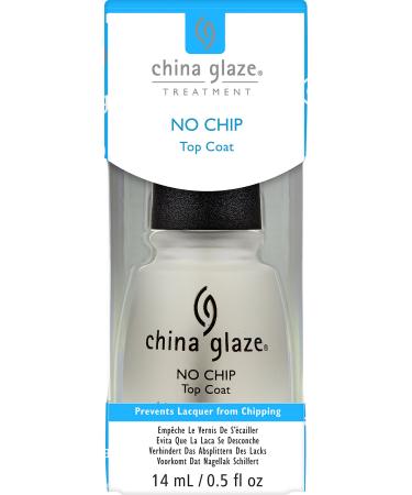 China Glaze No Chip Top Coat 14ml No Chip Top Coat W/Bx 0.5 oz Clrea Treatment