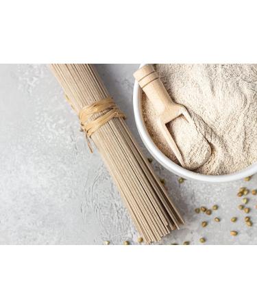Organic Hulled Buckwheat Flour 1lb | Non-GMO & Kosher | Gluten-Free Wheat Flour Substitute for Pancakes & Noodles - Buy Online on GoSupps.com