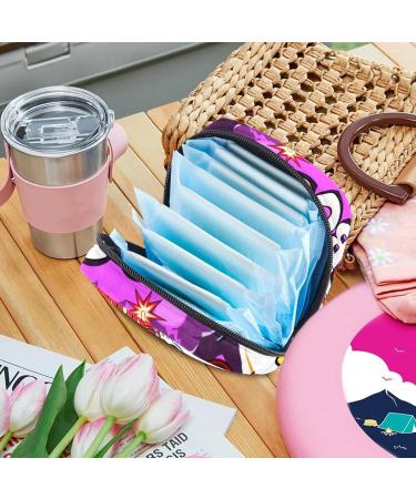 Portable Menstrual Cup & Sanitary Napkin Storage Bag - Rocket Alarm Comic Bubbles Design | Ideal for Teen Girls & Women - Buy Online on GoSupps.com