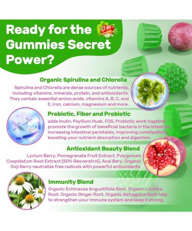Fiber Gummies + Super Greens Gummies - Buy Online on GoSupps.com