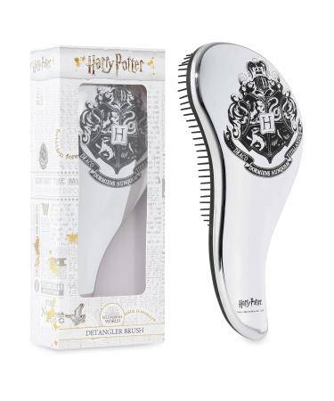 Harry Potter Gifts for Girls Hair Brush for All Hair Types Detangling Styling Women Beauty Accessories Handbag Size Official Product (Silver)