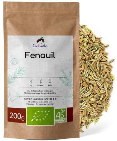 Chabioth Chabioth - Organic Fennel Seeds 200g - herbal tea for breastfeeding lactation and digestion