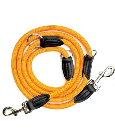Leitengr n Dog Leash Derby 2m Adjustable Robust Nylon for Medium to Large Dogs | Bright Orange - Buy Online on GoSupps.com