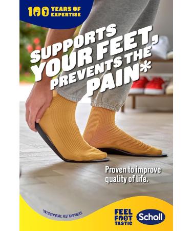 Scholl Plantar Fasciitis Pain Relief Orthotics Insole - Small (Sizes 4.5-6.5) - Buy Online on GoSupps.com