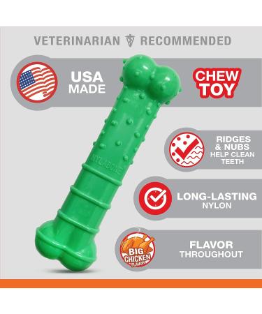 Nylabone Power Chew Chicken Dental Chew Toy Medium - for Dogs up to 16kg - Buy Online on GoSupps.com