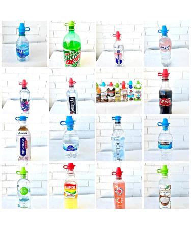 KiddiKap No Spill Silicone Bottle Top Spout 3 Pack Bundle - BPA Free (Red Blue Green) - Buy Online on GoSupps.com
