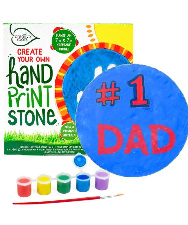 Creative Roots Create Your Own Handprint Stone, Arts and Crafts, Kids Crafts, Craft Kits, Stepping Stones, Craft Kit, Hand Casting Kit, Crafts for Kids, DIY Kits, Art Kits, Hand Mold Kit, Ages 6+