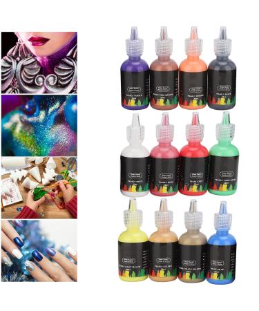 DIY Body Painting Liquid Pigment Set - 12 Bottles | Safe Water-Based Paint for Creative Skin Art & Stage Use - Buy Online on GoSupps.com