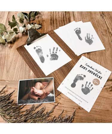 Perfect Baby Gifts: Inkless Baby Print Set | 8 Safe Chemical-Free Newborn Prints | Handprint & Footprint Set | Danish Quality from MINI Misiu - Buy Online on GoSupps.com