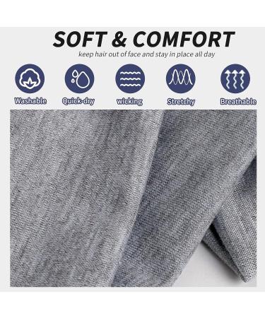 Women's Elastic Sweat Headbands | Soft Fabric Hair Wraps for Workout, Yoga, Running | Thin Hair Bands for Girls - Buy Online on GoSupps.com