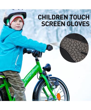 Arcweg Children's Winter Ski Gloves - Touchscreen Anti-Slip Thermal Fleece for Boys & Girls - Perfect for Running & Cycling - Size S (Old 4-6) - Buy Online on GoSupps.com