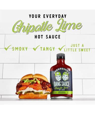 Hoff and Pepper Dang Sauce - Chipotle Lime Hot Sauce & Seasoning 6.7 Fl Oz - Perfect for Veggies & Meat - Buy Online on GoSupps.com