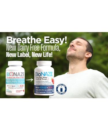 Bionaze Oral Probiotic for Sinus, Tonsil Stones, Bad Breath - 30 Count Pack for Oral & Respiratory Health - Buy Online on GoSupps.com