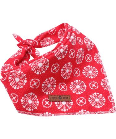 Lionet Paws Dog Bandana Headscarves | Triangle Scarf for Dogs | Snow Design | LL (Pack of 1) - Shop Internationally! - Buy Online on GoSupps.com