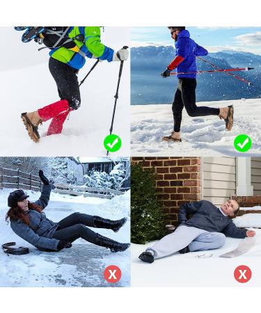 Qinkada 25 Stainless Steel Snow Traction Spikes for Boots - Anti-Slip Cleats for Hiking, Fishing, Climbing | Medium Size - Buy Online on GoSupps.com