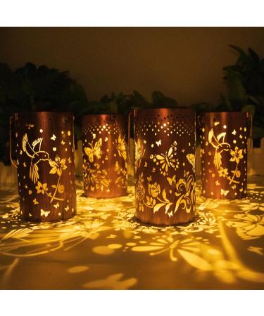 Hummingbird Solar Lantern Lights Outdoor Hanging Metal Decor Lanterns-Waterproof LED Decorative Light for Garden Patio Yard Lawn Backyard Front Porch as Gifts for Mom Grandma Women (2 Hummingb 2 Hummingbirds and 2 Butterflies 4 - Buy Online on GoSupps.com
