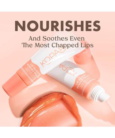 Kopari Beach Peach Lip Glossy - Moisturizing Lip Gloss | 1 Pack - Buy Online on GoSupps.com