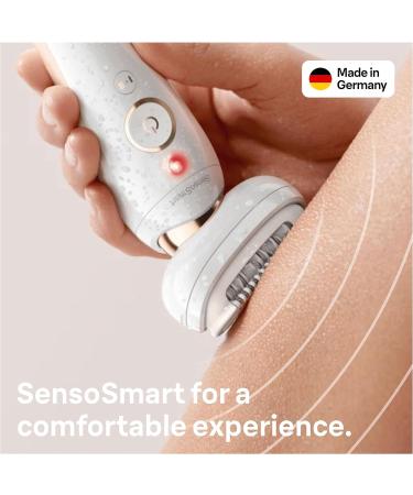 Braun Silk- pil 9 Flex Epilator with Electric Shaver & Trimmer - White/Gold | UK 2 Pin Plug | Women's Gift Set - Buy Online on GoSupps.com
