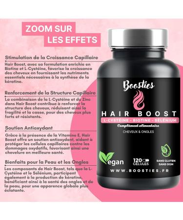 Biotin 10 000 g L-Cysteine Vitamin B6 Selenium Zinc Vitamin E 120 Capsules Accelerates Hair Growth Skin and Nails Powerful Vegan Hair Boost. - Buy Online on GoSupps.com