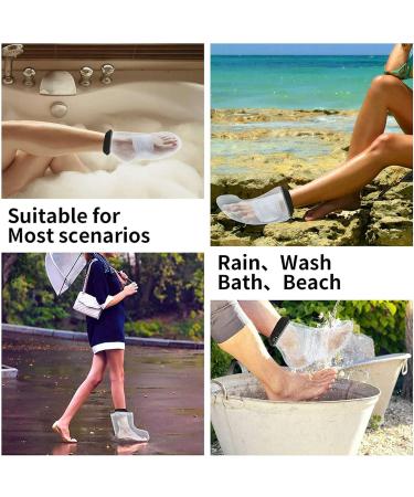 Kikolufy 4X Waterproof Cast Cover Leg for Adult Ankle Shower Bath Watertight Foot Protector Wounds for Swimming Bath Accessories - Buy Online on GoSupps.com