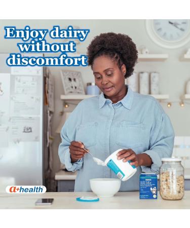 A+Health Dairy Relief Lactase Enzyme 9000 FCC Chewable Tablets 60 Count Fast Acting Dye-Free Dietary Supplement Vanilla Flavor Single Serve Pouches for Adults and Children 4 Years and Up 60 Count (Pack of 1) - Buy Online on GoSupps.com