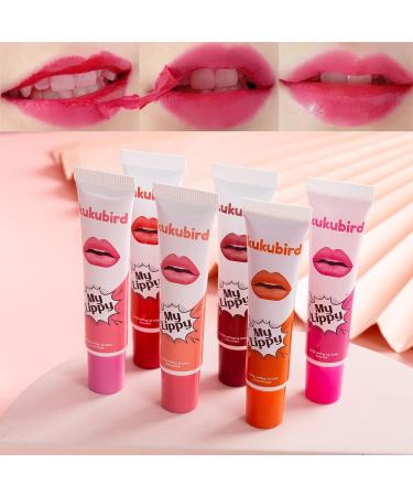 Kukubird 6pcs Lip Tattoo Peel & Reveal Waterproof Lipgloss Set - Multicolored Lip Tint for Women and Girls | Makeup Beauty Kit - Buy Online on GoSupps.com