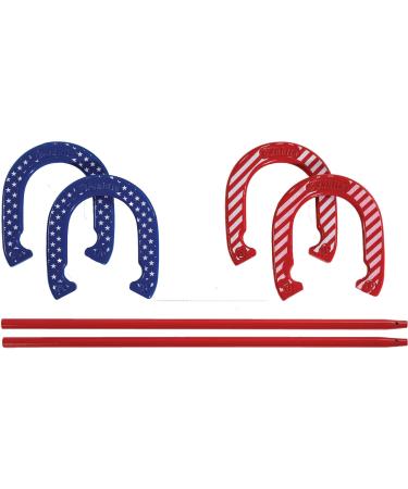 Franklin Sports Horseshoes Set - Metal Horseshoe Game Set for Adults + Kids - Official Weight Steel Horseshoes - Beach + Lawn Horseshoes - American Series - Buy Online on GoSupps.com