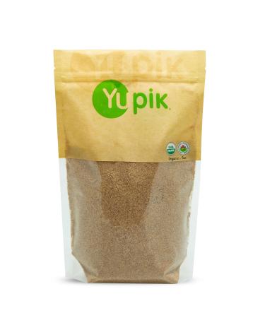 Yupik Organic Brown Flax Seed Meal 1 kg Gluten-Free Non-GMO Kosher Vegan Finely Ground Raw Flax Seeds Flour Texture Sugar-Free Source of Fiber Ideal for Smoothies & Baking