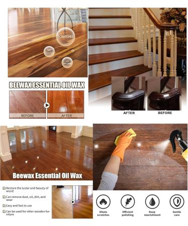Natural Beeswax Spray - Premium Furniture Polish for Floors Tables & Cabinets | Eco-Friendly Cleaning Solution - Buy Online on GoSupps.com