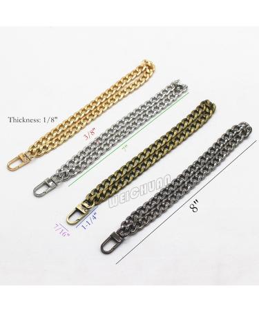 WEICHUAN 8 DIY Iron Flat Chain - Gold Wrist Chain for Handbags - Buy Online on GoSupps.com