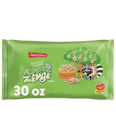 Malt-O-Meal Apple Zings C r ales de petit-d jeuner anneaux de c r ales la pomme et la cannelle grandes c r ales pour la famille sac de 887 ml 30 g (Lot de 1)
