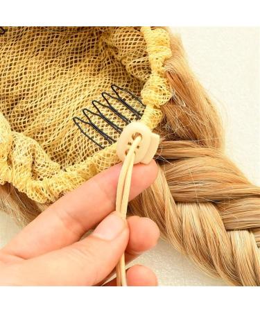 Hair Bun 20 Inch Fishbone Braid Ponytail Hair Extensions Synthetic Bun with Drawstring Hair Comb Ponytail Braided Ponytail Hair Extension Hair Piece (Color : #60) - Buy Online on GoSupps.com