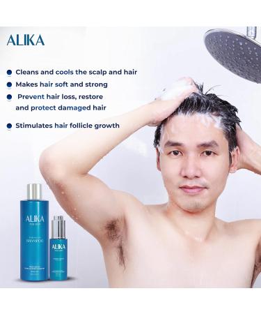 ALIKA Combo Shampoo & Serum Set for Men's Hair Growth | Boost Hair Loss Treatment | Suitable for All Scalp Types - Buy Online on GoSupps.com