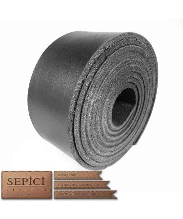 Sepici Heavy Weight Black Leather Strap - 1/2 to 4 Wide x 60-70 Long - Buy Online on GoSupps.com