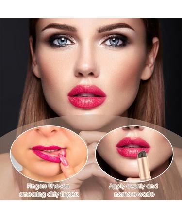 Amabro 2pcs Silicone Lip Brushes Reusable Lipstick Applicator with Dust Covers for Lip Gloss Balm Lip Oil Lip Mask Portable Travel Mini Brush Head Makeup Tool for Concealer Eyeshadow Blush Nail - Buy Online on GoSupps.com
