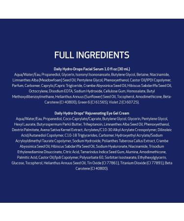 Obagi Medical Ultimate Hydration Duo with Daily Hydro Drops Facial Serum & Daily Hydro Drops Eye Gel Cream Deeply Hydrate & Reduce the Appearance of Dark Circles & Puffiness - Buy Online on GoSupps.com