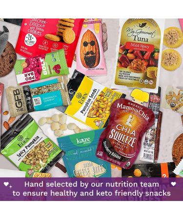 High Protein Fitness Box: Organic Protein Bars, Jerky, Nuts, Cookies & Granola Mix - Men and Women's Premium Care Package - Buy Online on GoSupps.com