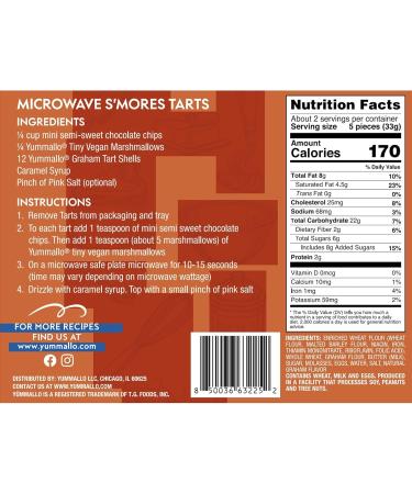 Yummallo Mini Graham cracker Tart Shells 12 Count - Buy Online on GoSupps.com