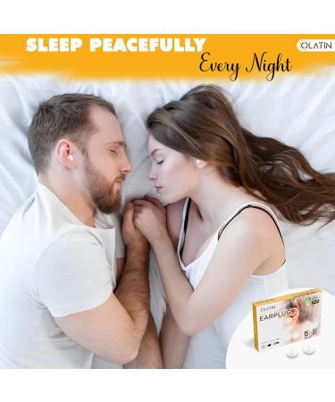 OLATIN Silicone Ear Plugs for Sleeping & Swimming - Noise Canceling Reusable Comfortable | 15+5 Pack with Carrying Case | Soft Wax Earplugs - One Size White - Buy Online on GoSupps.com