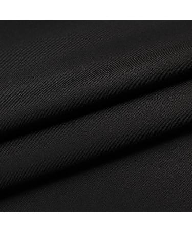 Men's Black Quarter Zip Long Sleeve Compression Workout Shirt | Quick Dry, Moisture Wicking | Size Medium - Buy Online on GoSupps.com