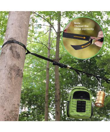 Ayaport 25FT Campsite Storage Strap with 20 Loops and 12 Hooks - Camping Lanyard and Tent Organizer for Camp Kitchen Accessories - Buy Online on GoSupps.com