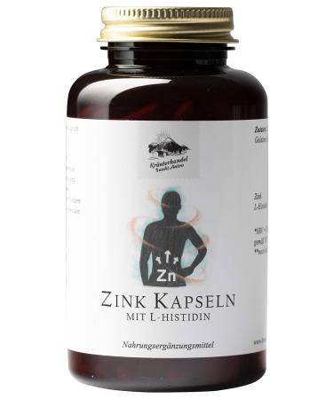 Herbal trade Sankt Anton - Zink capsules - 25 mg first class zinc - high -dose - L -histidine - gluten- and lactose -free - German premium quality (365 capsules) 365 pieces (1 Pack)