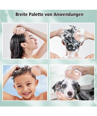 Buy Pink Scalp Massage Brush | Silicone Shampoo & Hair Growth Massager | Best for Wet & Dry Use - Buy Online on GoSupps.com