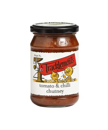 Tracklements Tomato & Chilli Chutney an Ideal Condiment for Toast and Grilled Cheese or Partnered with Chicken Parmigiana Vegetarian and Vegan Friendly Gluten Free 290g Jar