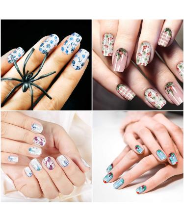 Maitys 168 Piece Nail Polish Stickers Summer Full Wrap - Self Adhesive Nail Art Decal Strip with Nail File - Manicure Kit for Women & Girls - Buy Online on GoSupps.com