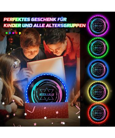 Buy Ieilulu Bright Frisbee - Ultimate LED Flight Disc with 49 Lights | Fun for Kids & Adults Reusable Beach & Lawn Sport - Blue - Buy Online on GoSupps.com