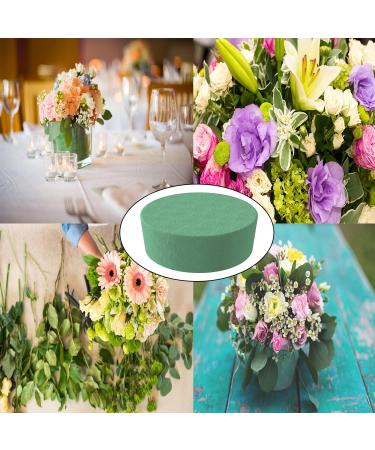 6 Pcs Round Wet Floral Foam for Wedding & Party Flower Arrangements - 3 Inch - Buy Online on GoSupps.com