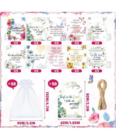 50 Sets Christian Lip Balms - Inspirational Gifts with Bible Verses | Bulk Honey Flavored Party Favors for Women - Buy Online on GoSupps.com